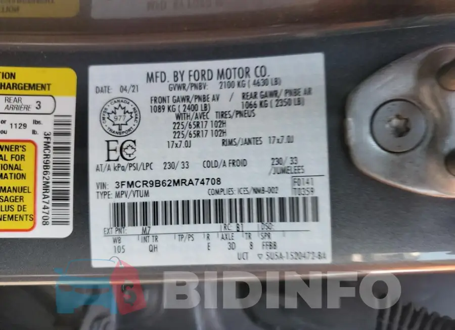 3FMCR9B62MRA74708 Photo# 13