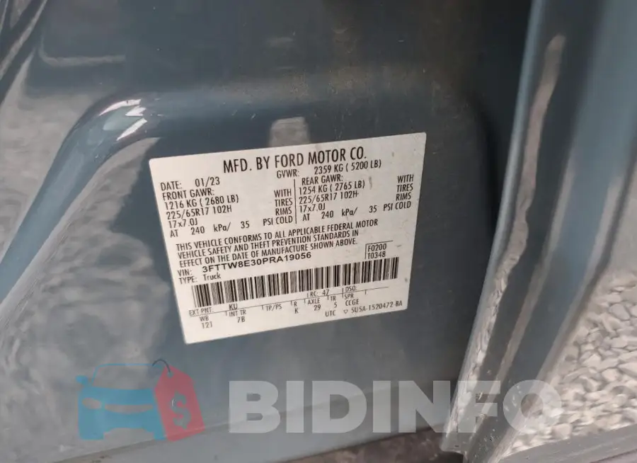 3FTTW8E30PRA19056 Photo# 12