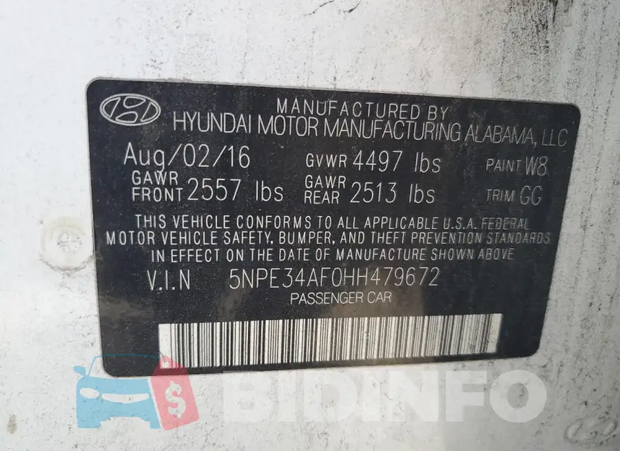5NPE34AF0HH479672 Photo# 12