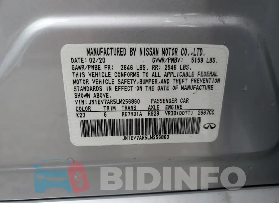 JN1EV7AR5LM256860 Photo# 13