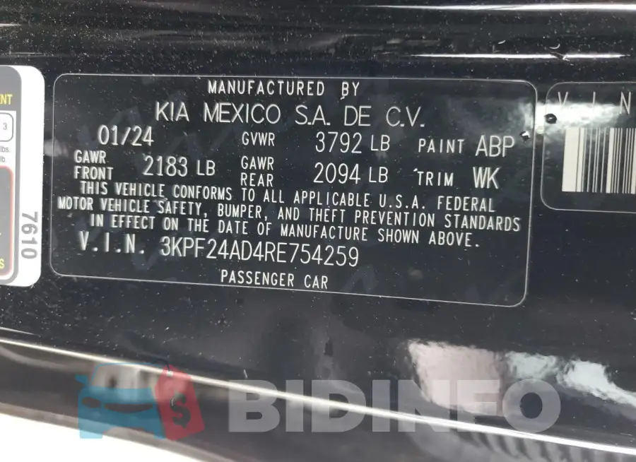 3KPF24AD4RE754259 Photo# 12