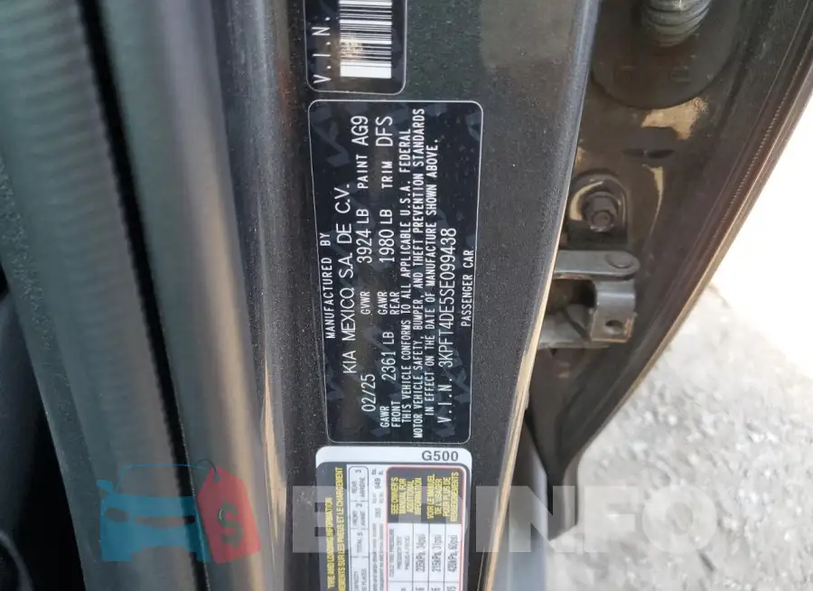 3KPFT4DE5SE099438 Photo# 13