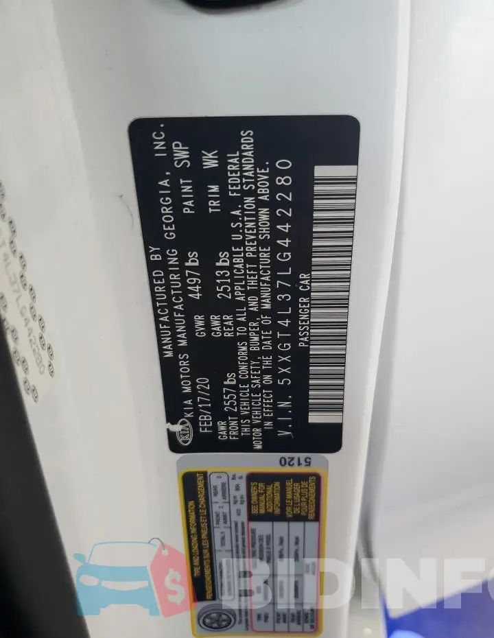 5XXGT4L37LG442280 Photo# 12