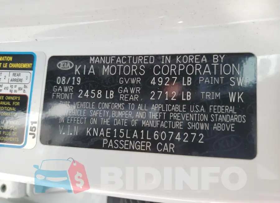 KNAE15LA1L6074272 Photo# 13