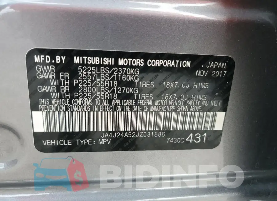 JA4J24A52JZ031886 Photo# 12