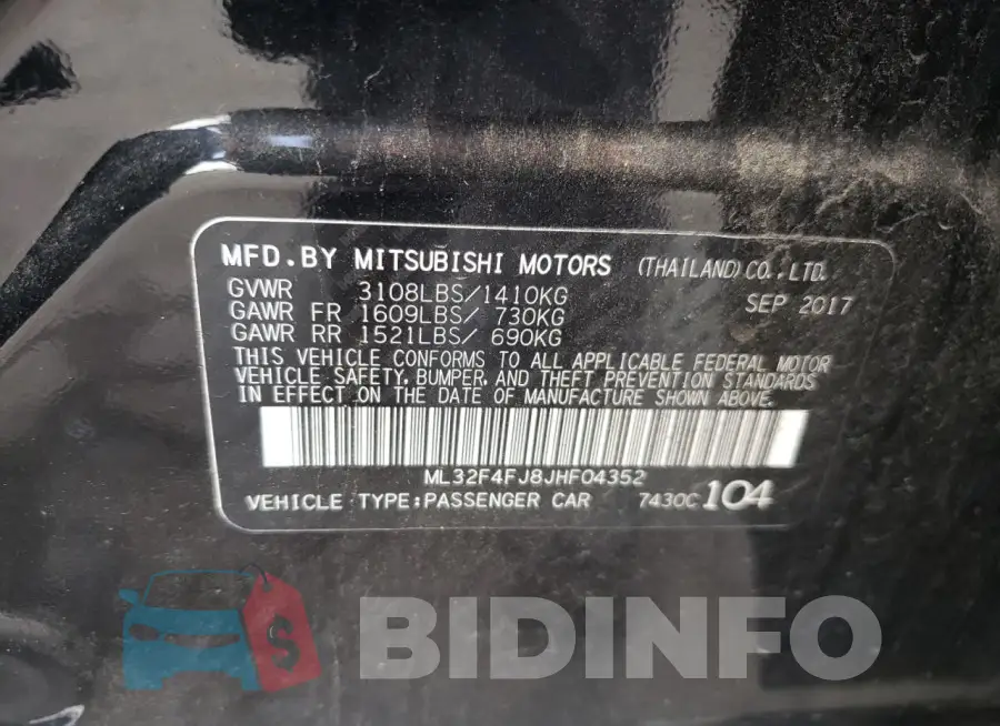 ML32F4FJ8JHF04352 Photo# 13