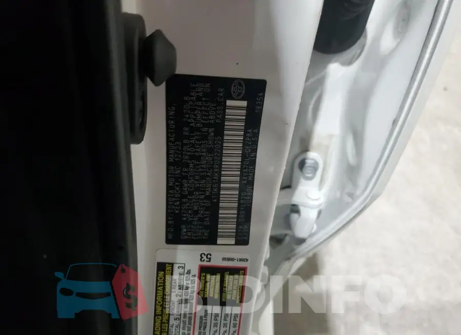 4T1K61AK8RU222025 Photo# 13