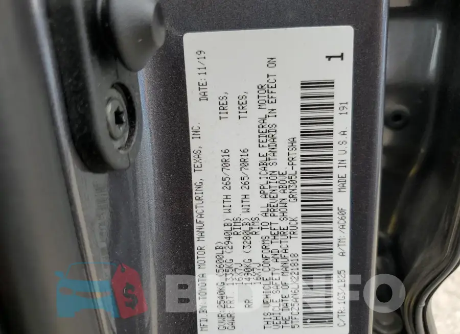 5TFCZ5AN6LX221818 Photo# 12