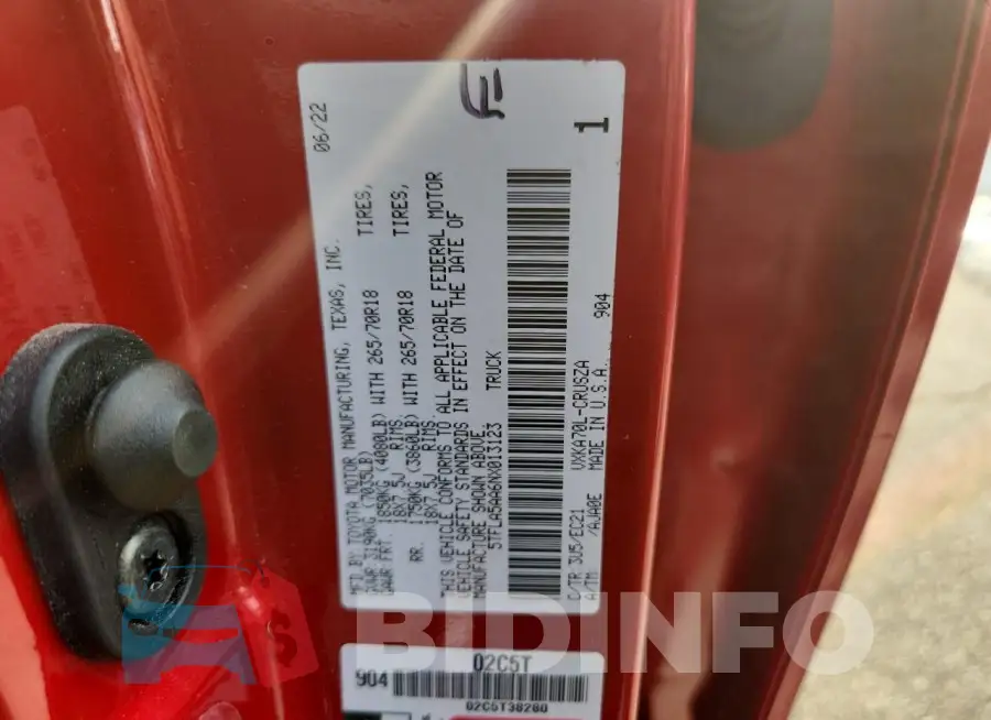 5TFLA5AA6NX013123 Photo# 13