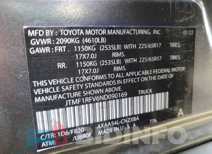 JTMP1RFV3KD513399 Photo# 13