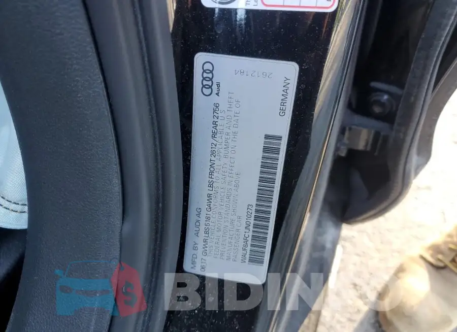 WAUF8AFC1JN010273 Photo# 12
