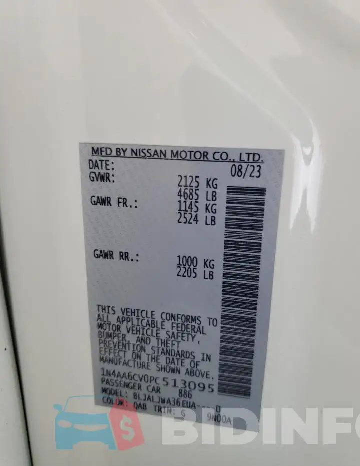 1N4AA6CV0PC513095 Photo# 12