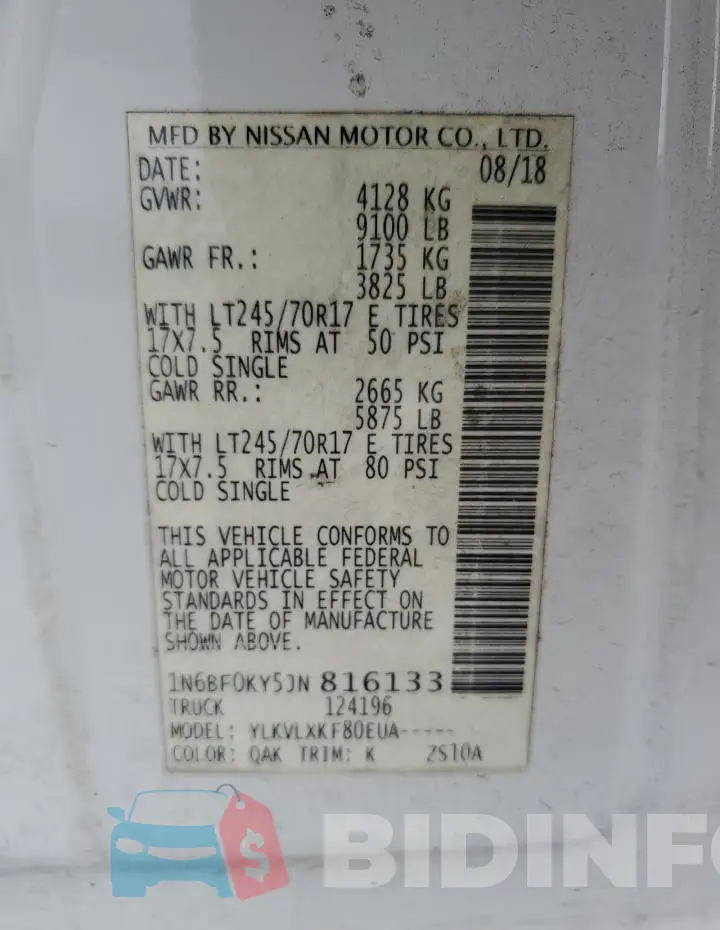 1N6BF0KY5JN816133 Photo# 13