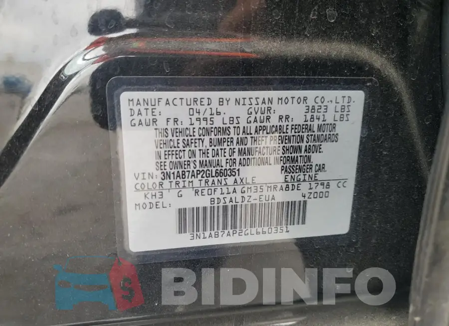 3N1AB7AP2GL660351 Photo# 12