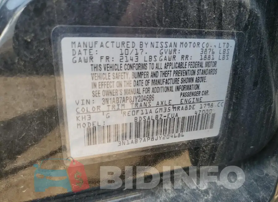 3N1AB7AP8JY204686 Photo# 12