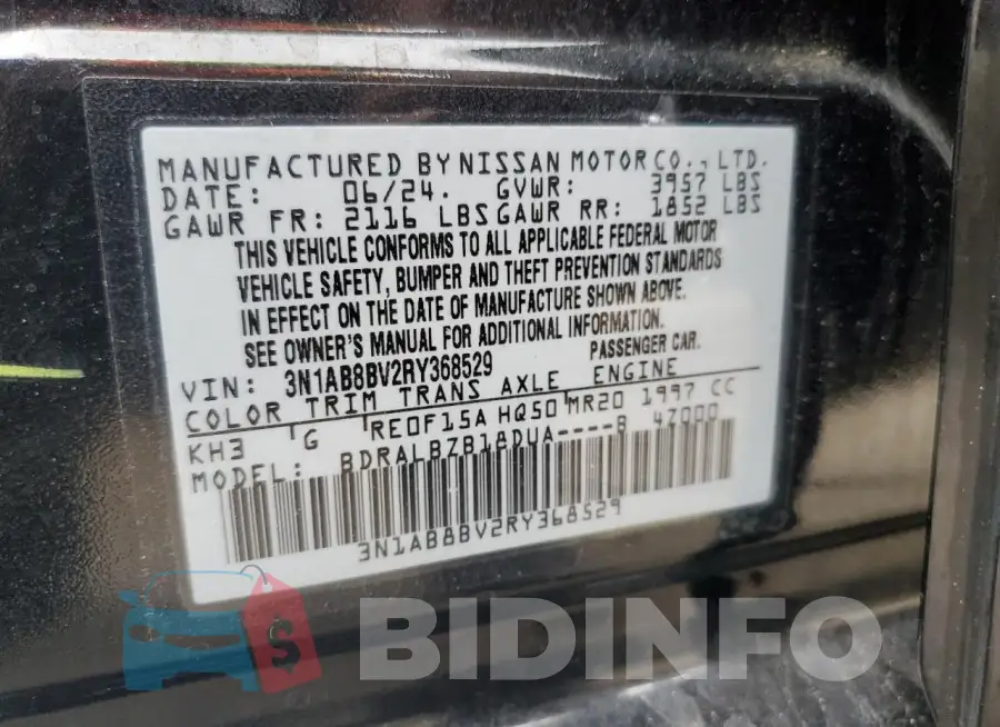3N1AB8BV2RY368529 Photo# 12