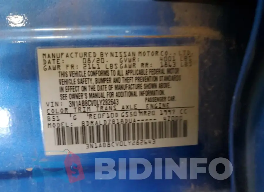 3N1AB8CV0LY282643 Photo# 13