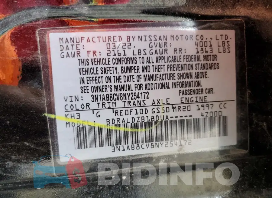 3N1AB8CV8NY254172 Photo# 12