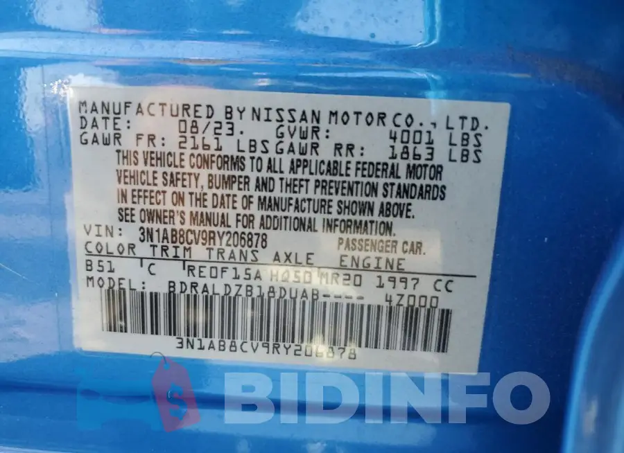 3N1AB8CV9RY206878 Photo# 12