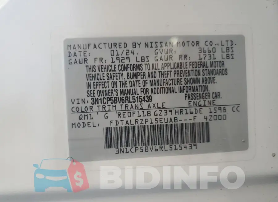 3N1CP5BV6RL515439 Photo# 13