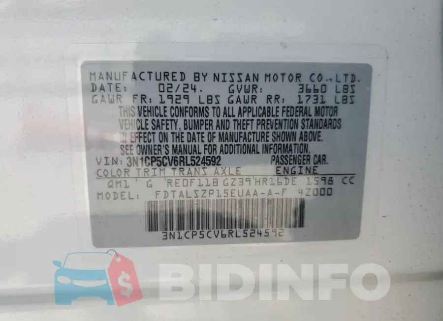 3N1CP5CV6RL524592 Photo# 13