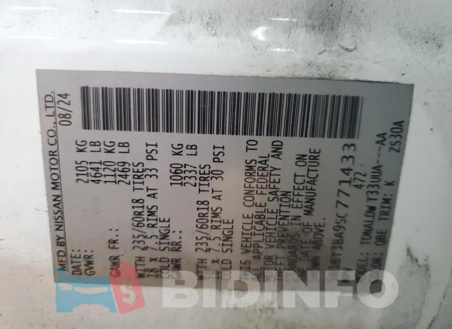 5N1BT3BA9SC771433 Photo# 13