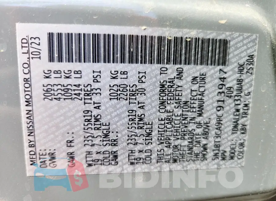 5N1BT3CA9PC913947 Photo# 14