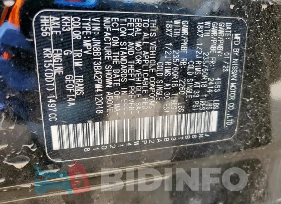 JN8BT3BA2PW412018 Photo# 13