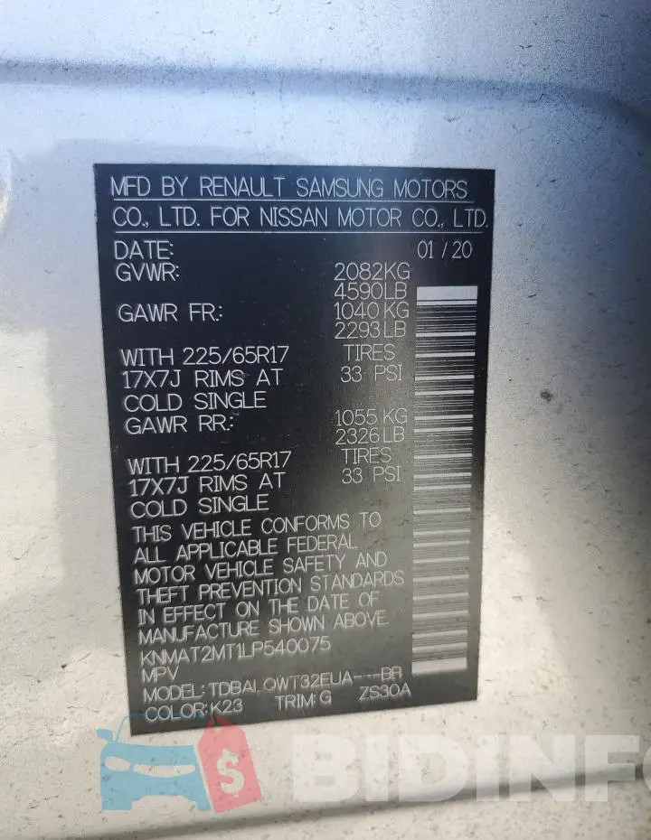 KNMAT2MT1LP540075 Photo# 13