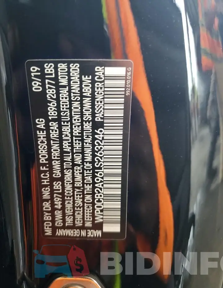 WP0CB2A96LS263246 Photo# 14