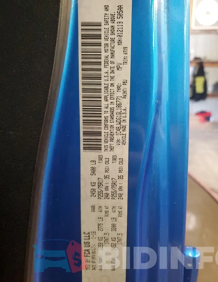 1C4BJWDG1GL186771 Photo# 13