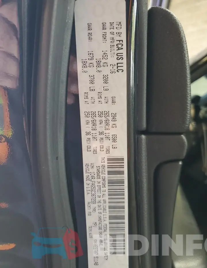 1C4RJFAG5GC367259 Photo# 13