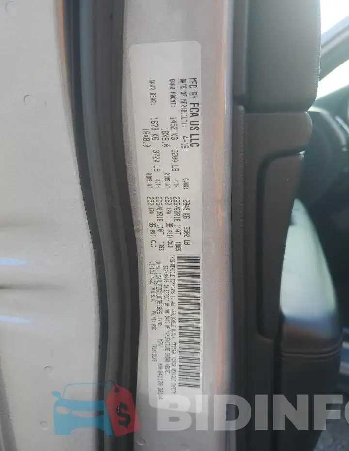 1C4RJFBG1JC350996 Photo# 13