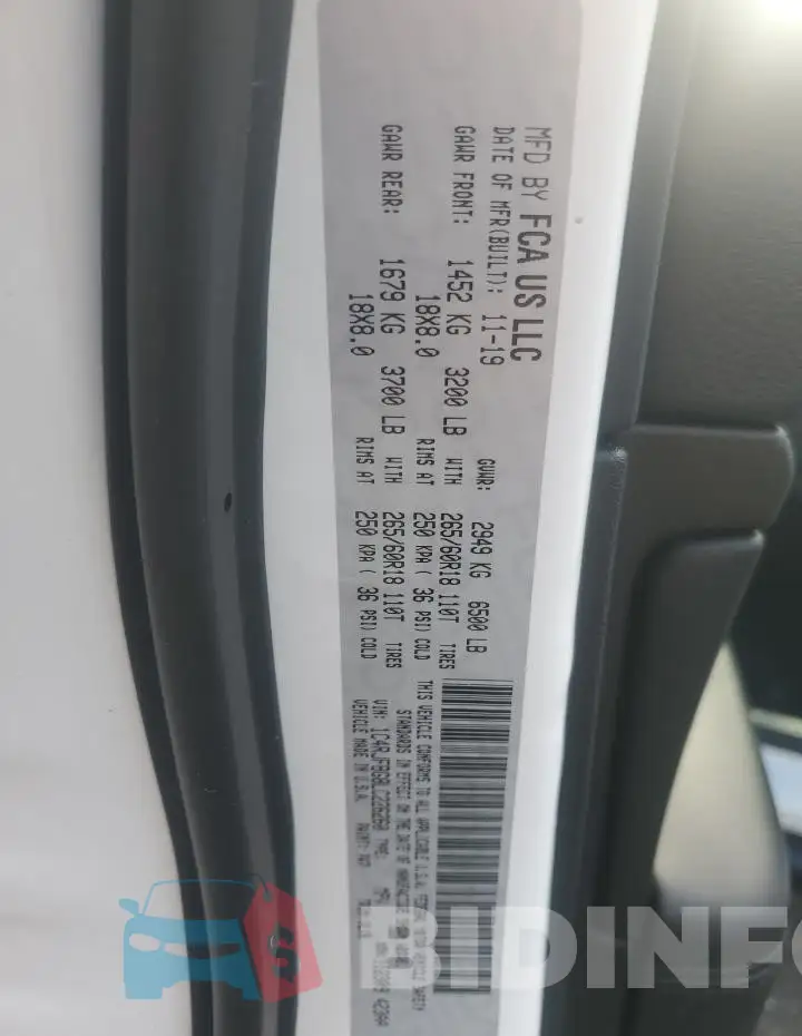1C4RJFBG8LC226260 Photo# 13