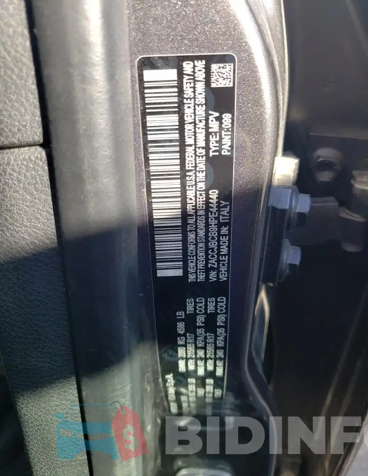 ZACCJBCB9HPE44440 Photo# 13