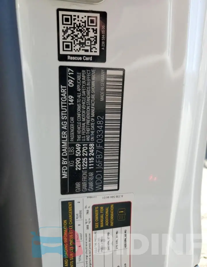 WDD1J6FB7JF033482 Photo# 13