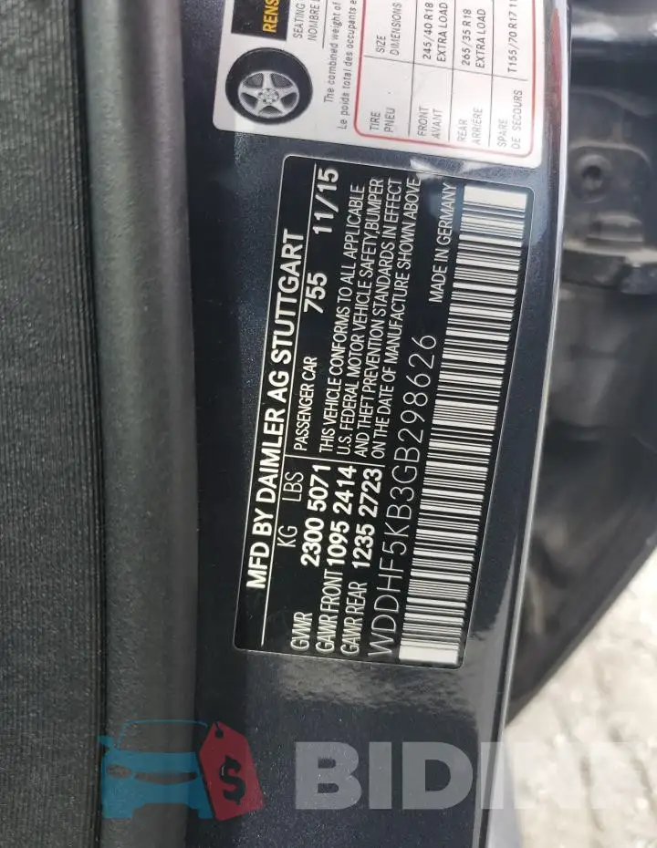 WDDHF5KB3GB298626 Photo# 12