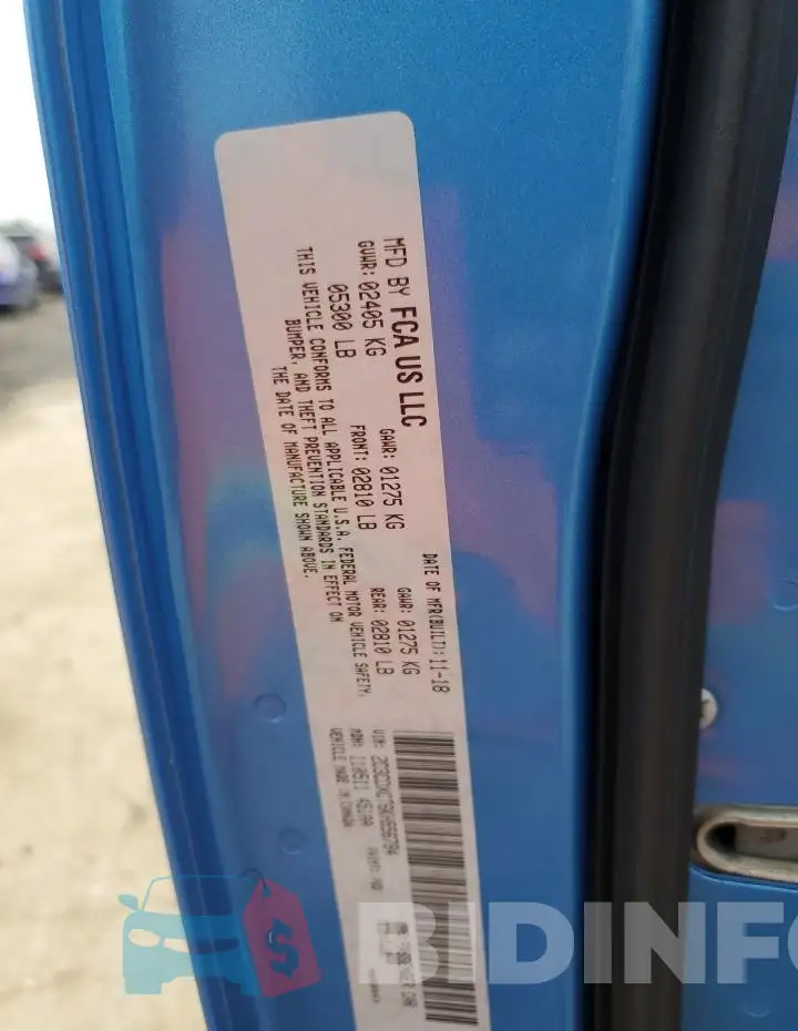 2C3CDXCT6KH556784 Photo# 13