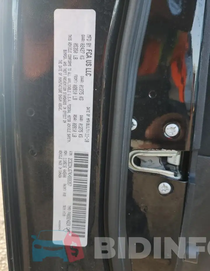 2C3CDXJG7KH555357 Photo# 12