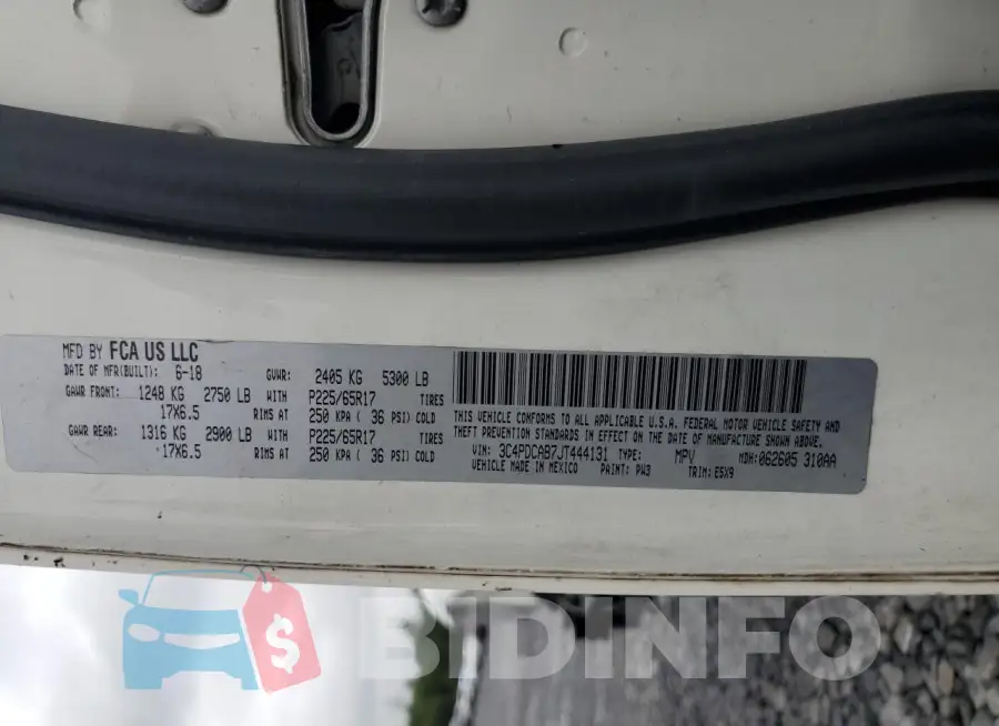 3C4PDCAB7JT444131 Photo# 14