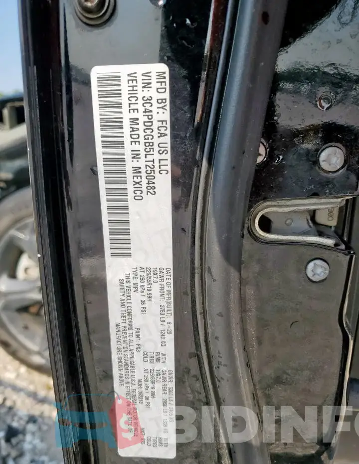 3C4PDCGB5LT250482 Photo# 14