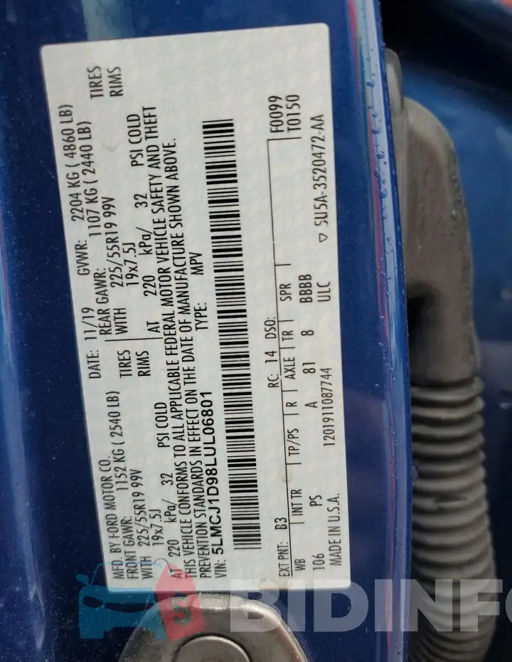 5LMCJ1D98LUL06801 Photo# 13