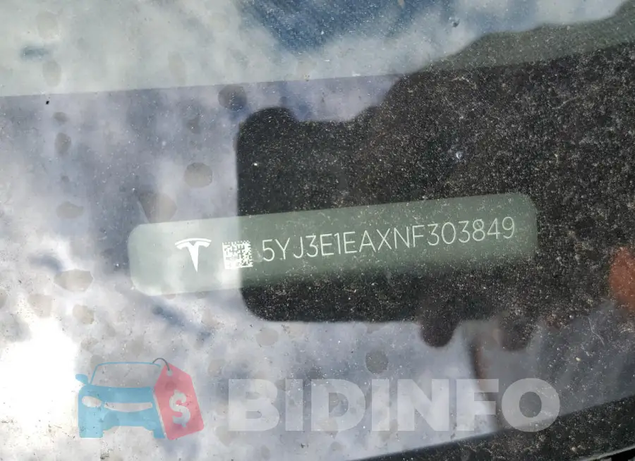 5YJ3E1EAXNF303849 Photo# 12
