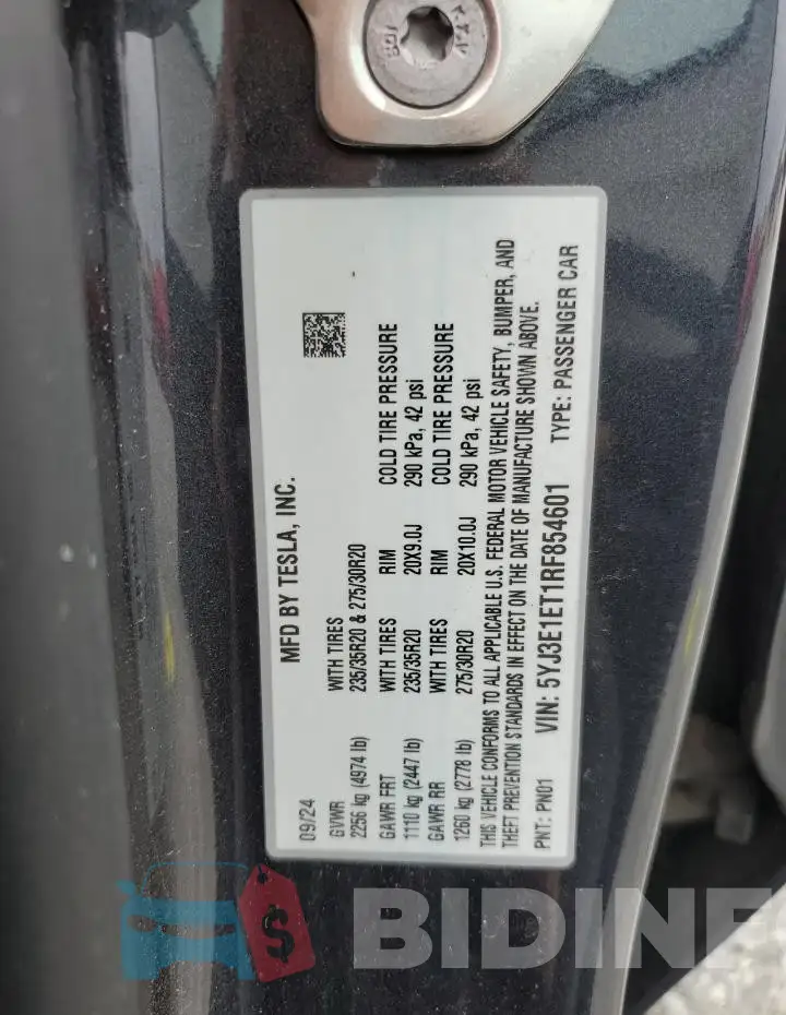 5YJ3E1ET1RF854601 Photo# 12