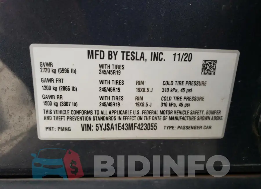 5YJSA1E43MF423055 Photo# 12