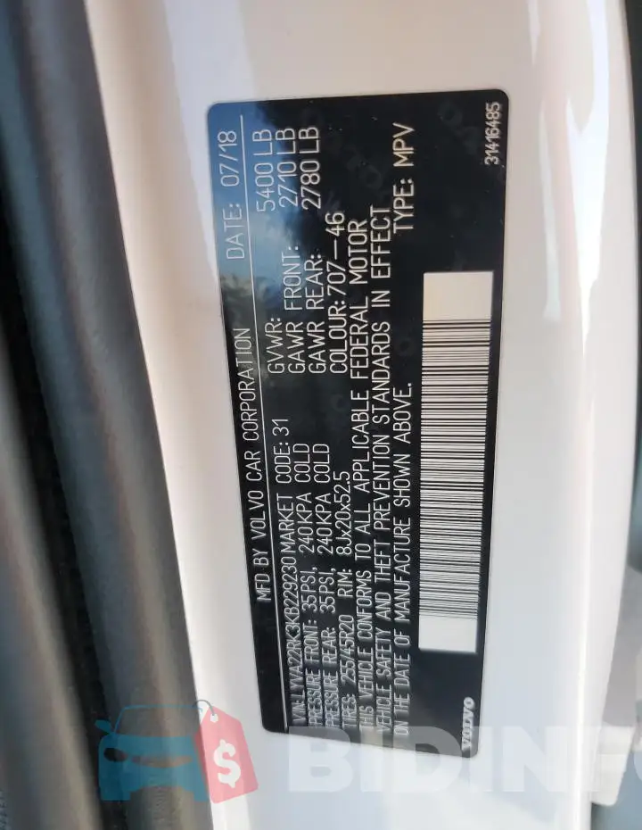 LYVA22RK3KB229230 Photo# 14