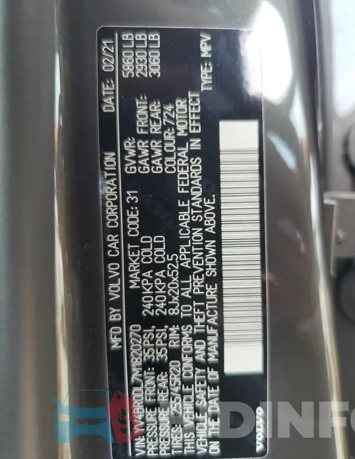 YV4BR0DL7M1820270 Photo# 13