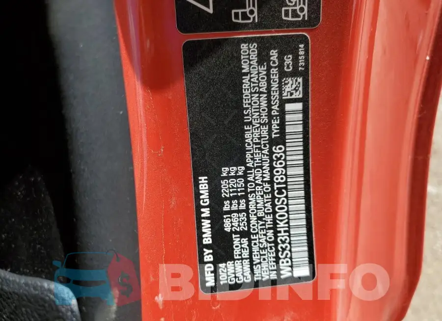 WBS33HK00SCT89636 Photo# 13