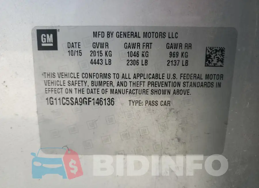 1G11C5SA9GF146136 Photo# 13