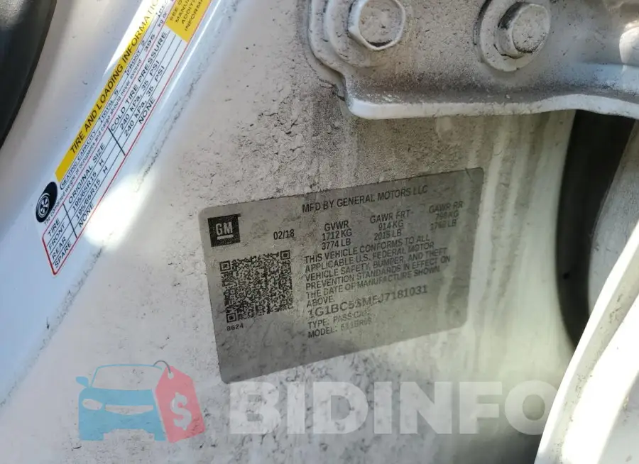 1G1BC5SM5J7181031 Photo# 12
